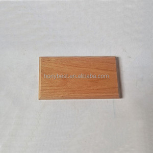 Panneaux muraux de bloc d'affichage de bois <span class=keywords><strong>porte</strong></span>-signe de plaque signalétique en bois de chêne verni Plaques de signes vierges en bois de chêne pour la gravure - Product Image 6