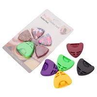 Boîte de médiators de guitare en ABS, emballage blister, épaisseur 0,5 et 0,71 pour cordes en acier, instruments de musique du Guangdong en gros