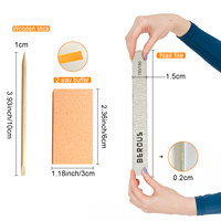 Outils pour les ongles à usage unique de qualité supérieure, ensemble de manucure 3 en 1, 200 kits
