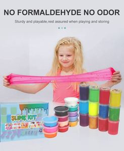 Toysrunner Brighten 80g Lightweight Air Dry Colored Clay Slime <b>DIY</b> <b>Kit</b>-12 Colors Super Soft Non-Toxic Educational Toy for 2-4 - Product Image 5