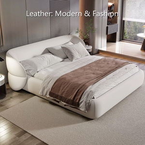 Cama King Size Tapizada en Lino de Gran Venta, Cama Moderna y Elegante de Tela Teddy para Muebles de Dormitorio, Personalizada - Product Image 3