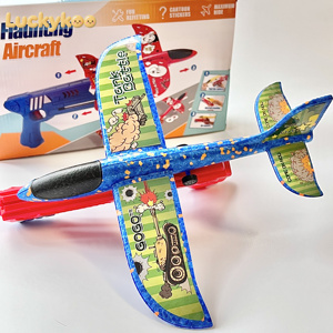 Luckykoo Pistolet Lanceur d'Avions en Mousse Tendance et Très Vendu, Jouet Électronique Sportif pour Garçons, en Plastique pour l'Extérieur - Product Image 3