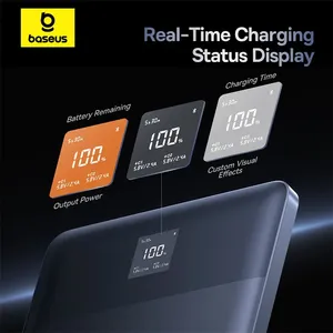 Blade 2 Power Bank 65W 12000mAh PD Batería restante digital de carga rápida para iPhone <span class=keywords><strong>15</strong></span> Pro Max Notebooks Laptops - Product Image 5