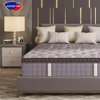 Matelas d'hôtel certifié d'usine en promotion, haute qualité, en boîte, tailles Queen, Simple, King, avec ressorts ensachés en gel et mousse à mémoire de forme