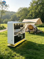 Station de cuisine extérieure personnalisable en usine, avec armoire modulaire, évier et rangement, pod BBQ professionnel pré-assemblé