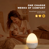 Machine Sonore Portable Intelligente pour le Sommeil et la Santé, Détection des Pleurs, Lumière Chaude pour Enfants et Adultes - Batterie Rechargeable pour la Relaxation Nocturne