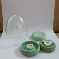 Boules à neige ovales en verre à faire soi-même, boules à neige en verre transparent vides, dôme en verre, idée cadeau pour enfants, sphère