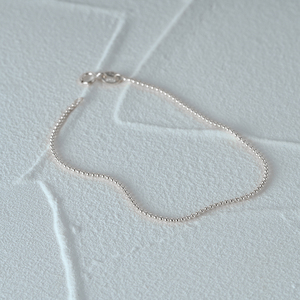 Bracelet CANNER Simple en argent sterling S925, plaqué or 18 carats, petite chaîne à billes multiples, bijoux pour femmes - Product Image 2