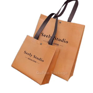 Customized Reusable Eco-friendly Non-Woven Recycled Foldable Tote Shopping Bag Logo for Gifts Heat Transfer Advertising Snap