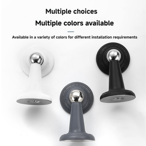 नो-ड्रिल मजबूत चुंबकीय मूक सिलिकॉन दरवाजा बंद कमरे के दरवाजों के लिए दीवार माउंट विंडप्रूफ एंटी-टकराव स्व-चिपकने वाला फर्श - Product Image 3