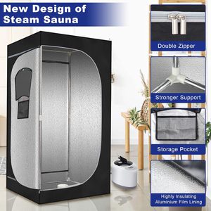 Portable 1-Person Steam Sauna Tent 2.6L 1000 Watt <b>Steamer</b> Folding Full Body Indoor Sauna Suit for Home Use - Product Image 3