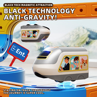 Mainan Puzzle Magnetik DIY dengan Suspensi Magnetik, Mobil Trek Bangunan Magnetik, Kereta Listrik, dan Adegan Roller Coaster