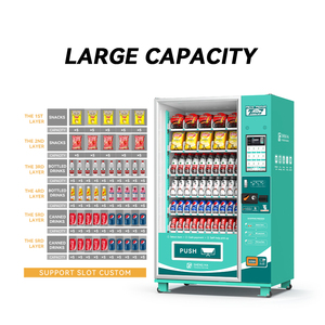 Máy bán hàng tự động thanh toán bằng mã QR của Trung Quốc, ý tưởng kinh doanh nhỏ, kết hợp máy bán hàng tự động đồ ăn nhẹ và đồ uống - Product Image 4