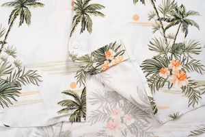 Custom Casual <strong>Hawaiian</strong> Beach-Style <strong>Shirt</strong> Comfortable Breathable Batik Fabric Square Oversized Fashion for Men Summer Vacations