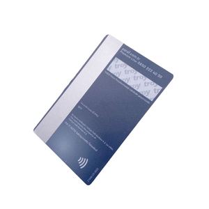 Carte métallique NFC double interface Emv Chip Carte de crédit métallique NFC avec bande magnétique Hico - Product Image 5