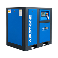 Compresseur d'air rotatif à vis industriel AIRSTONE, lubrifié à l'huile, 7,5 kW, 10 CV, vitesse fixe, 7-12 bars, entraînement direct, économe en énergie