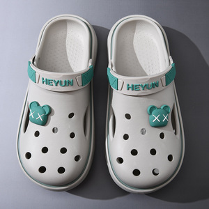 Sandales plateforme Crocs pour hommes, EVA antidérapantes, respirantes, augmentant la taille, pour la plage et les activités de plein air - Product Image 4