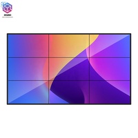 Écran d'affichage publicitaire intérieur 43 46 49 55 pouces 4k 2x2 3x3 à épissure, écran LCD à faible bordure, mur vidéo, panneau de moniteur