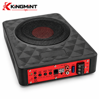 Subwoofer actif fin de 10 pouces à installer sous le siège, 150W RMS, bobine simple, haut-parleur de basses mono, entièrement en aluminium, vente en gros