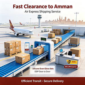 Transport de fret porte-à-porte <span class=keywords><strong>Jordan</strong></span> Air DDP pour ensembles de <span class=keywords><strong>gants</strong></span> de four en silicone, dédouanement rapide, service d'expédition express DHL UPS à Aman - Product Image 2