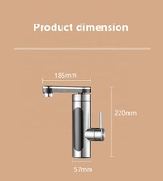 Prix usine direct 230v 3300w 3s chauffage chauffe-eau électrique instantané sans réservoir robinet pour cuisine