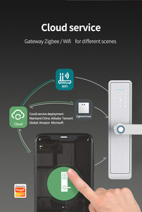 Cerradura Inteligente Digital para Puerta con Control Remoto, Contraseña Personalizada 5572, Huella Dactilar, OEM, para Apartamentos y Casas - Product Image 6