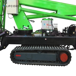 Crawler Teleskopik Elektrik Teleskopik Bisa Ditarik, <span class=keywords><strong>Platform</strong></span> Kerja Udara Karpet Truk Angkat Boom <span class=keywords><strong>Aerial</strong></span> Garpu Derek - Product Image 5