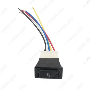 12V/24V 20versal niversal 5Pins ar ower indow Switch con Green llllumination nndicator iring Cable