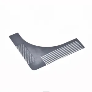 Stainless steel 2 Side comb right angle shaping metal for beard shaper beard care