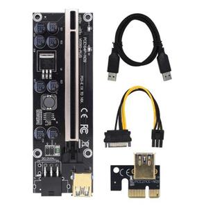รุ่นล่าสุด PCI PCIE การ์ด <span class=keywords><strong>Riser</strong></span> 009s <span class=keywords><strong>Plus</strong></span> <span class=keywords><strong>Riser</strong></span> PCIE x16 6Pin USB 3.0 สาย Mo-lex อะแดปเตอร์ <span class=keywords><strong>VER009S</strong></span> <span class=keywords><strong>Plus</strong></span> - Product Image 1