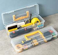 Caja de Herramientas Multifuncional para el Hogar, Llave Inglesa Portátil, Accesorios para Tornillos, Compartimentos para Piezas, Caja de Almacenamiento y Organización