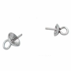 Fábrica de China, venta al por mayor, soportes de pines de acero inoxidable, accesorios para pendientes, componentes de joyería DIY - Product Image 5