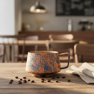 Taza de Café de Cerámica de Estilo Nórdico con Impresión por Sublimación, de Lujo Ligero y Color Sólido, para Té de la Tarde y Uso en Cafeterías - Product Image 6