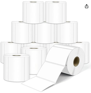 3x2 Inch Thermal Labels Perforated Black Back Waterproof BPA-Free Shipping Labels for Thermal <b>Printers</b> - Product Image 3