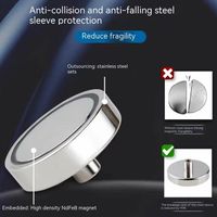 Neodymium Convex Internal Threaded Steel Cup Magnet Mounting Fastener Pot Magnets with Strong Pulling Force Internal Thread Rod