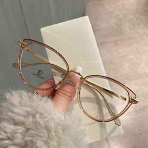 เฉียนไน แคทอายกรอบแว่นตาแบบเต็มกรอบป้องกันแสงสีฟ้าผู้หญิงรูปร่างไม่สม่ำเสมอ JS7-1-24021 - Product Image 4