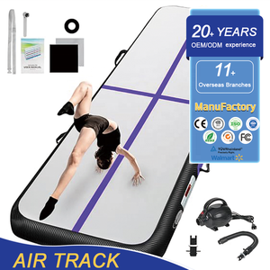 Colchoneta Inflable Personalizada con Logotipo para Gimnasia, Colchoneta de Entrenamiento de PVC Disponible en Longitudes de 3m, 4m y 6m con 10cm de Grosor para Uso en Gimnasios - Product Image 1