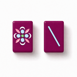 Juego de Mahjong de <span class=keywords><strong>Terciopelo</strong></span> Color Ciruela, Fichas Acrílicas Blancas con Cara Morada, 166 Piezas, Personalizable, Listo para OEM - Product Image 4