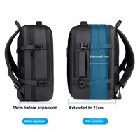 Tas Ransel Bisnis Unisex Baru Bahan Polyester Stylish Kapasitas Besar Anti Air untuk Perjalanan Singkat dan Laptop