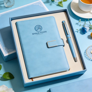 La aduana de China de fábrica del OEM empresa Publicidad de promoción de negocios de cuero de la pu del Banco de la energía de lácteos notebook de regalo - Product Image 3