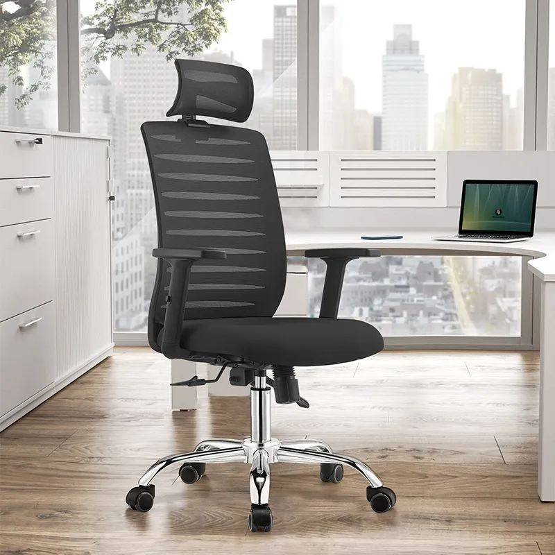 Wholesale Simple Ergonomic Office Chair with Wheels Modern Lift Design Mesh Work Desk Chair for Manager in store