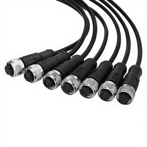 Cable M12 A-Code a Pigtail |   Conector Circular Macho/Hembra IP67 con Cable Blindado <span class=keywords><strong>PUR</strong></span>/PVC de 2/3/4/5/6/8/12/17 Pines para Sensor - Product Image 1