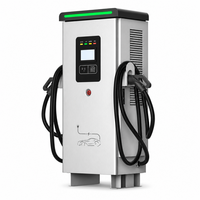 Borne de recharge rapide DC pour véhicules électriques 22 kW à double connecteur CCS2 OCPP 1.6 CE, sur pied