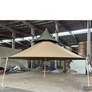 Auvent extérieur de luxe haut de gamme pare-soleil en tissu Oxford imperméable pour camping lieu de mariage Camping cadre en acier pour la Protection solaire - Product Image 5