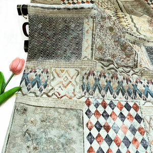 Poplin Phong Cách Nghệ Thuật Chắp Vá Bông Vải Kỹ Thuật Số In Dress Top Và Căng Trang Phục Cho Trang Trí Nội Thất Dệt Kỹ Thuật - Product Image 3