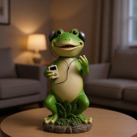 Figurine de grenouille en résine pour la décoration de jardin