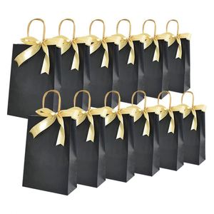 Exquisite Gift Wrapping Paper <b>Bag</b> Gift Paper <b>Bags</b> with Handles and Ribbon Party Favor Goodie <b>Bags</b> Kraft Paper Wedding Birthday - Product Image 1