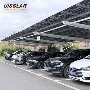UISOLAR Solar Roof Carport Racking Structure Waterproof Solar Car Park Photovoltaic Carport Steel Solar Carport Parking Canopy