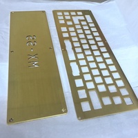 Plaque de clavier en aluminium anodisé multicolore, boîtier de clavier mécanique personnalisé, usagé Cnc