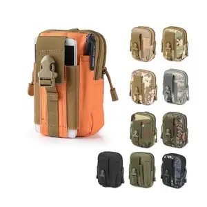 Resgate Lifesaving Survival Tool Portátil Revista Lanterna Nylon Telefone Pequeno Mini Cintura Tactical Molle Pouch Bag